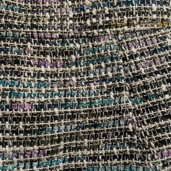 NWT Ann Taylor LOFT Metallic Threads Pencil Skirt Size 14 Two Front Pockets NWT - Picture 3 of 10